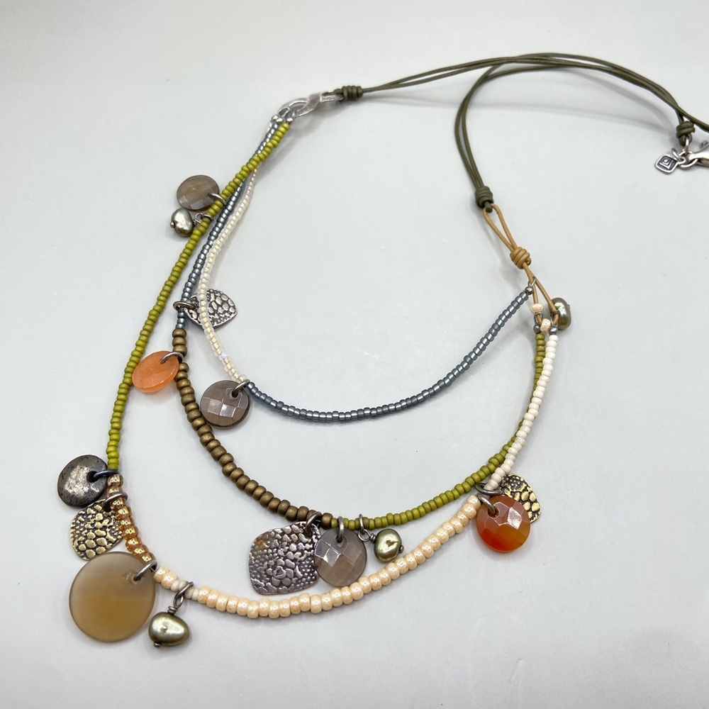 Silpada Multi-Stone Charm Necklace N2233